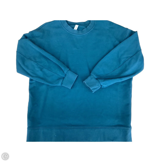 Athletic Sweatshirt Crewneck By Lululemon In Teal, Size: S
