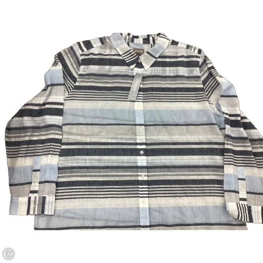 Top Long Sleeve By Chicos In Striped Pattern, Size: Xl