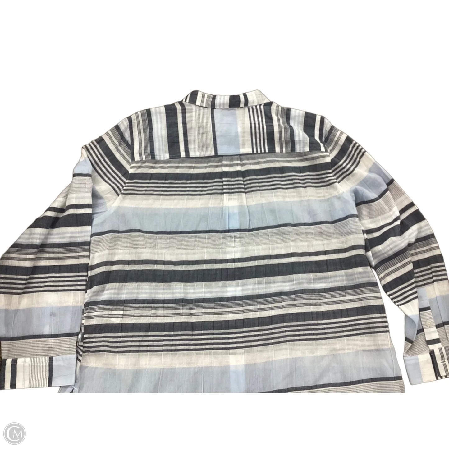 Top Long Sleeve By Chicos In Striped Pattern, Size: Xl
