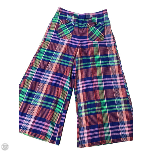 Pants Wide Leg By Anthropologie In Plaid Pattern, Size: 12
