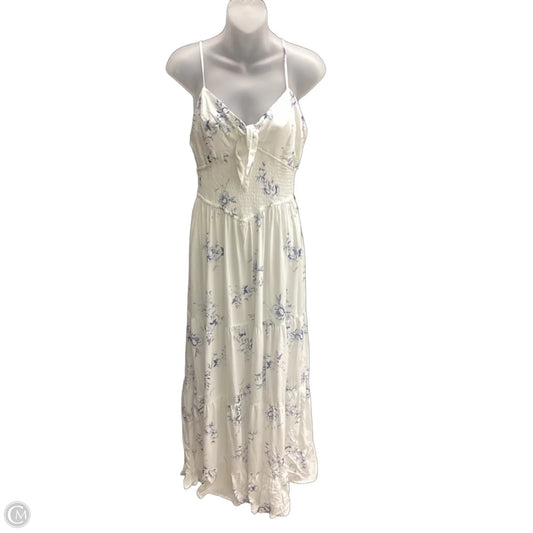 Dress Casual Maxi By Streetwear Society In Blue & White, Size: M