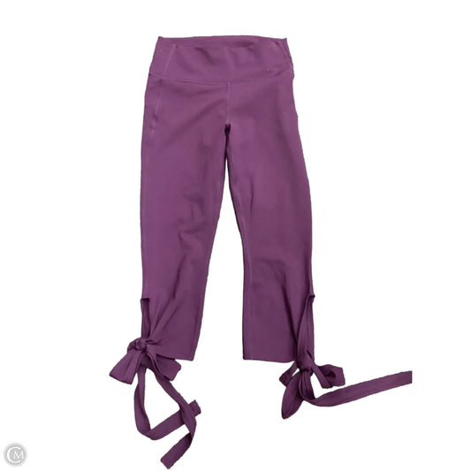 Athletic Leggings Capris By Fabletics In Maroon, Size: S