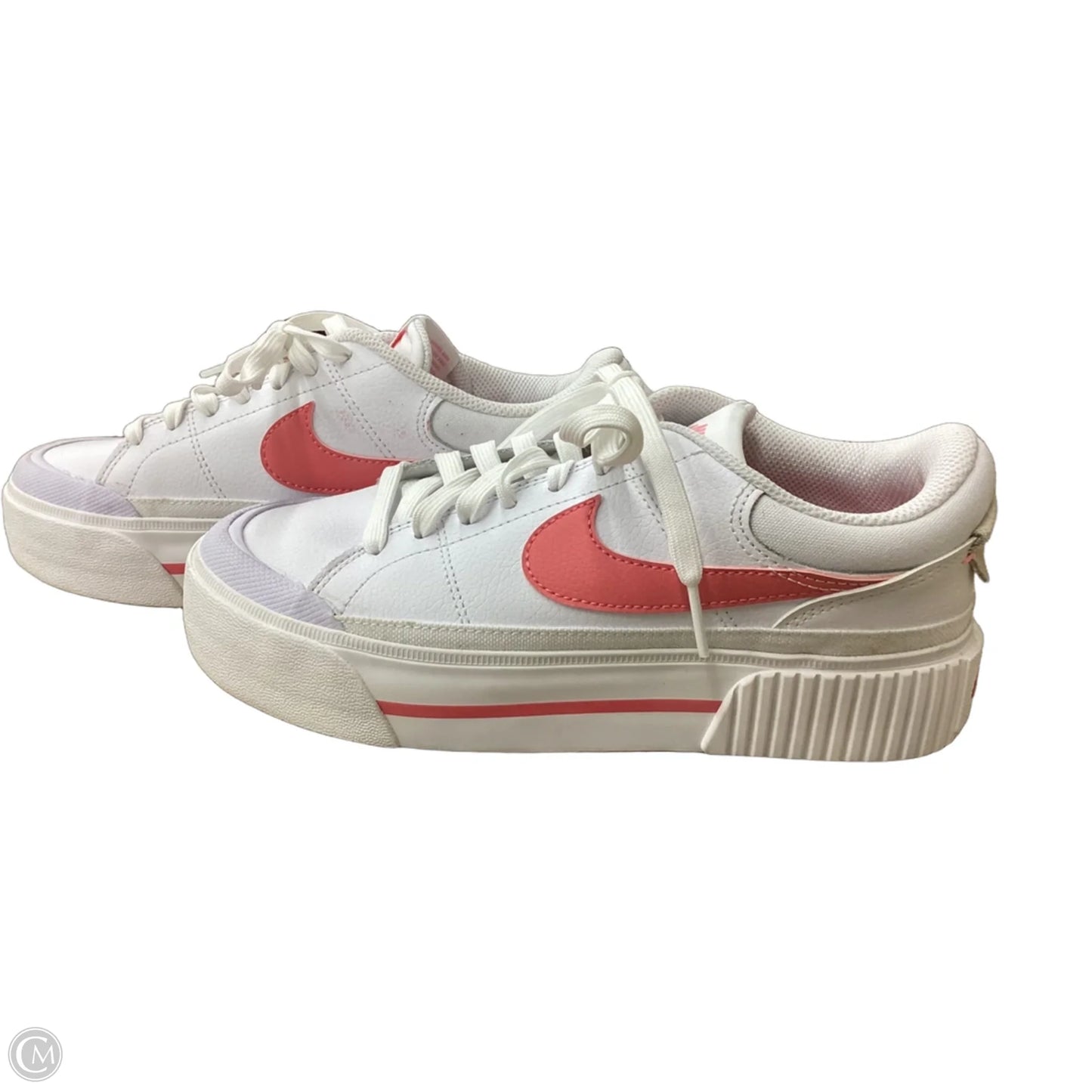 Shoes Sneakers By Nike In Pink & White, Size: 6.5