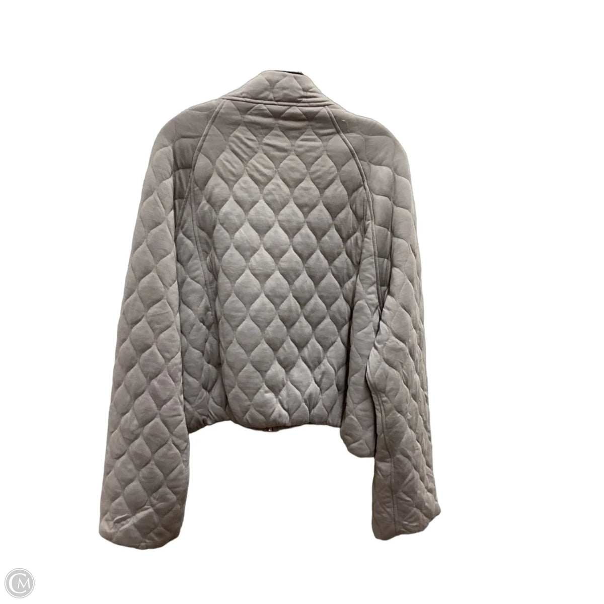 Athletic Jacket By Rae Mode In Taupe, Size: L