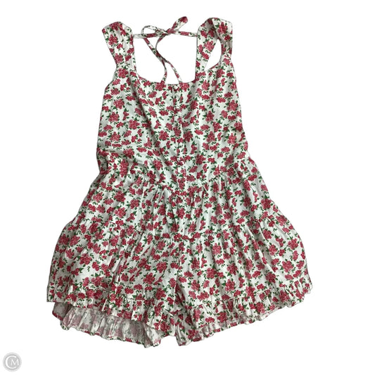 Romper By Wild Fable In Pink & White, Size: Xl