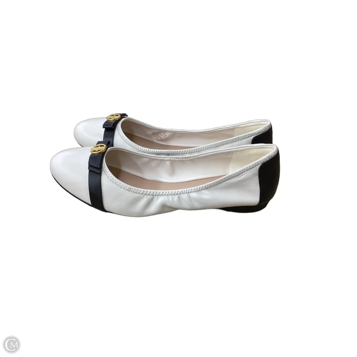Shoes Flats By Cole-haan In Black & White, Size: 7.5