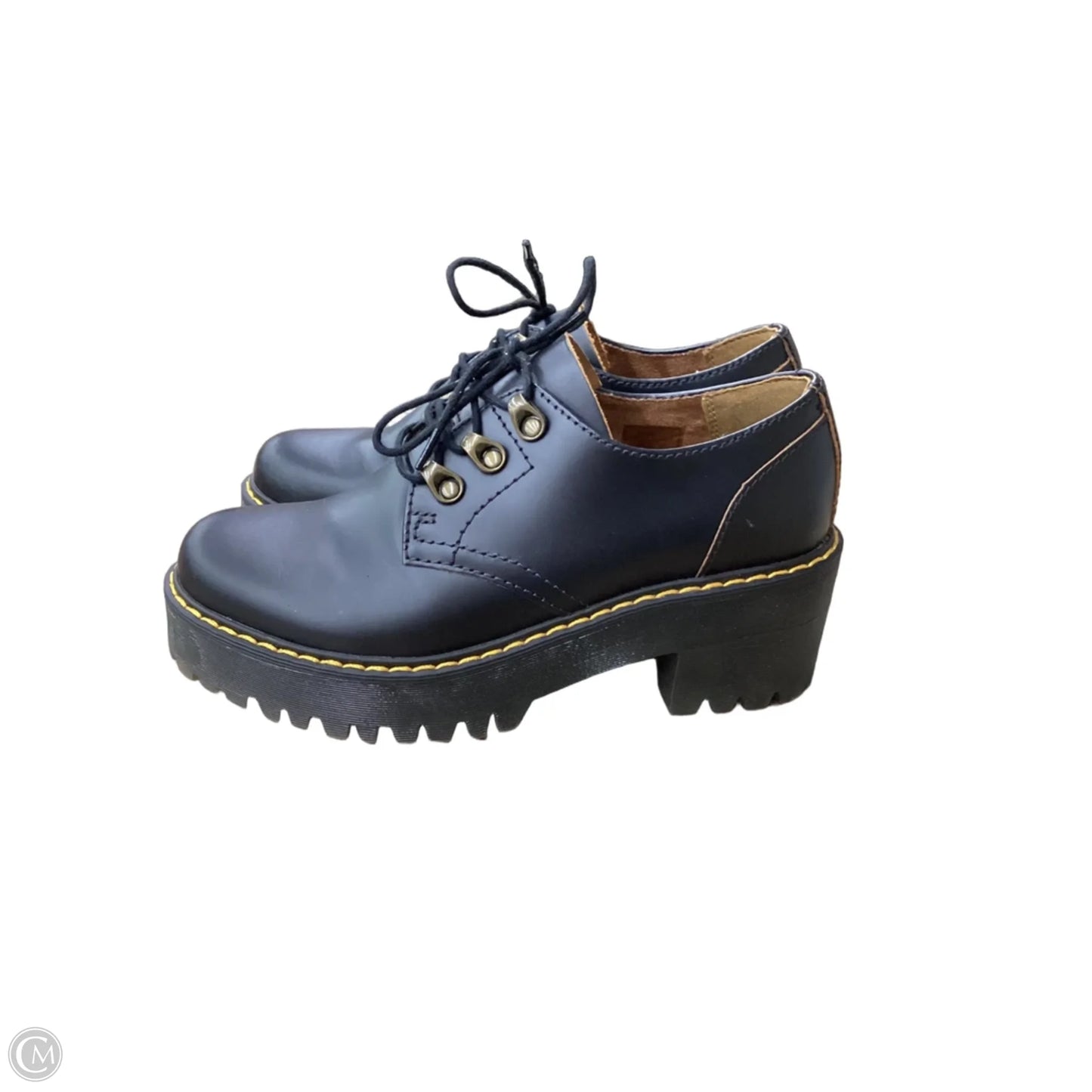 Shoes Heels Block By Dr Martens In Black, Size: 7