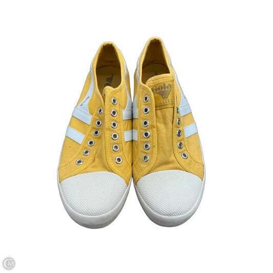 Shoes Sneakers By Gola In Yellow, Size: 10