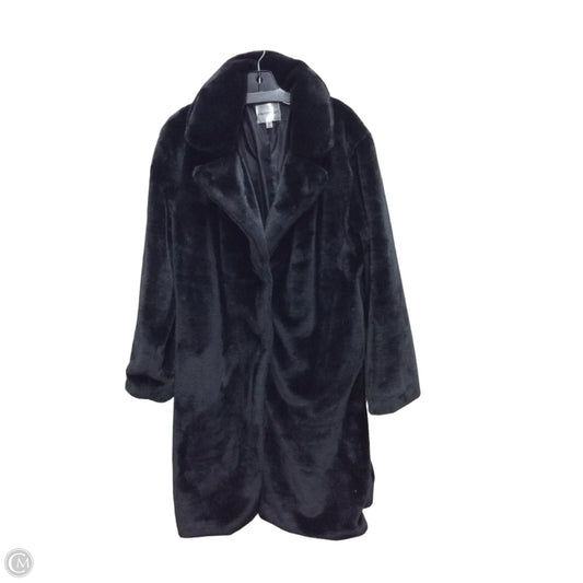 Coat Faux Fur & Sherpa By Madden Girl In Black, Size: Xl