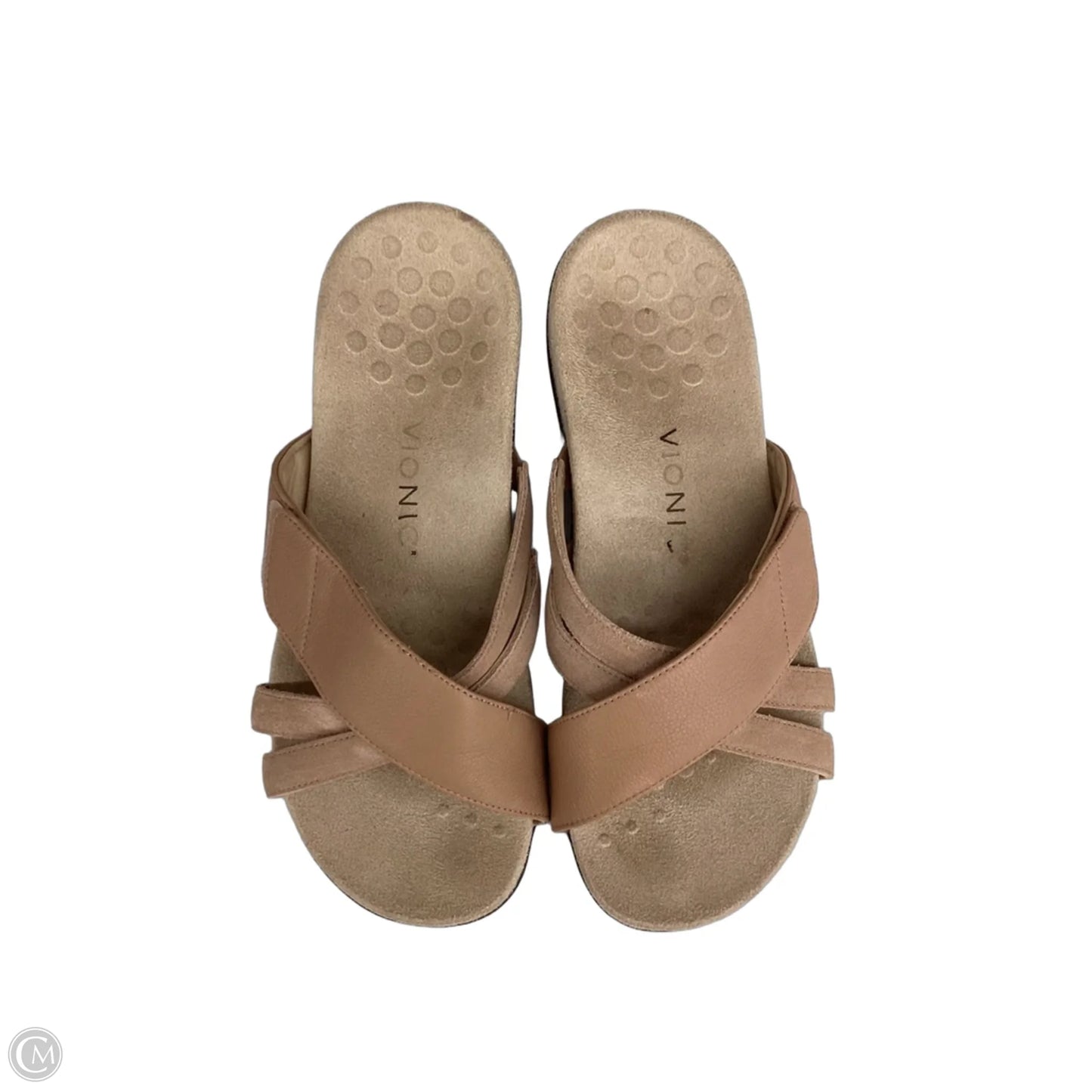Sandals Flats By Vionic In Beige, Size: 8