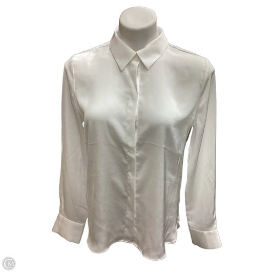 Blouse Long Sleeve By A New Day In White, Size: S