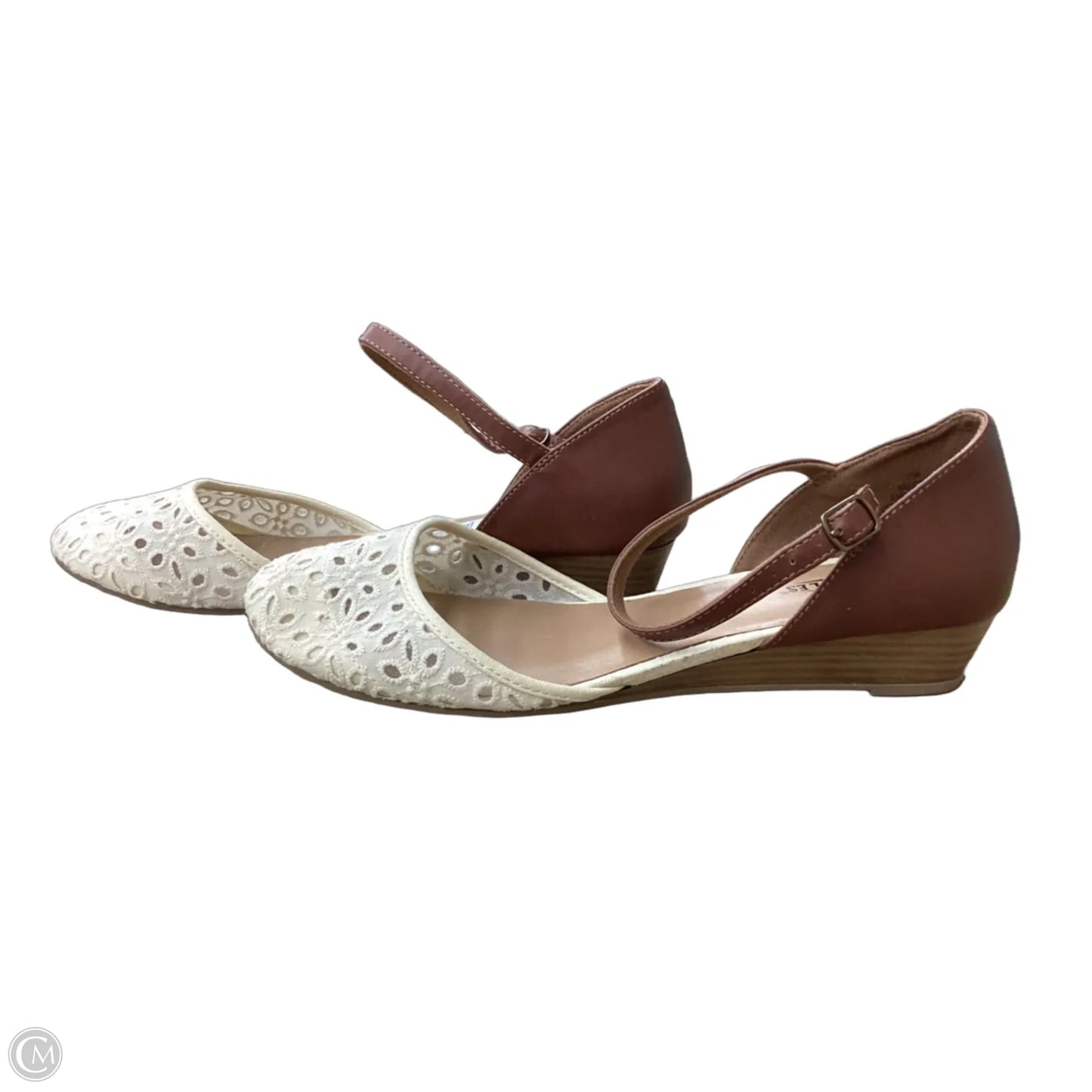 Shoes Flats By Seychelles In Brown & Cream, Size: 11