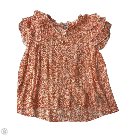 Top Short Sleeve By Nanette By Nanette Lepore In Orange, Size: Xl