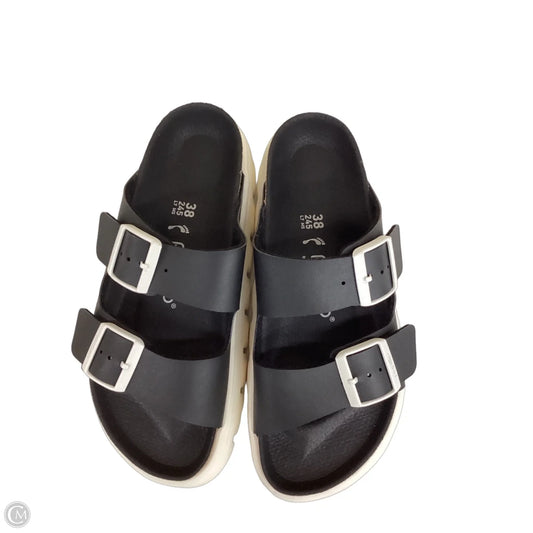 Sandals Flats By Birkenstock In Black, Size: 7.5