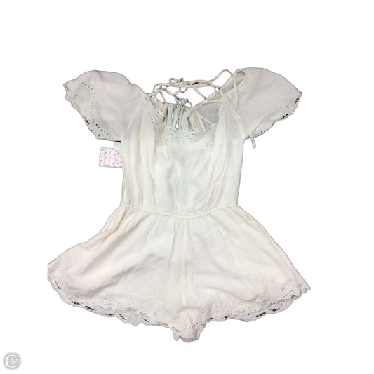 Romper By Free People In Ivory, Size: S