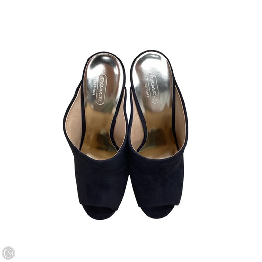 Shoes Designer By Coach In Black & Brown, Size: 9
