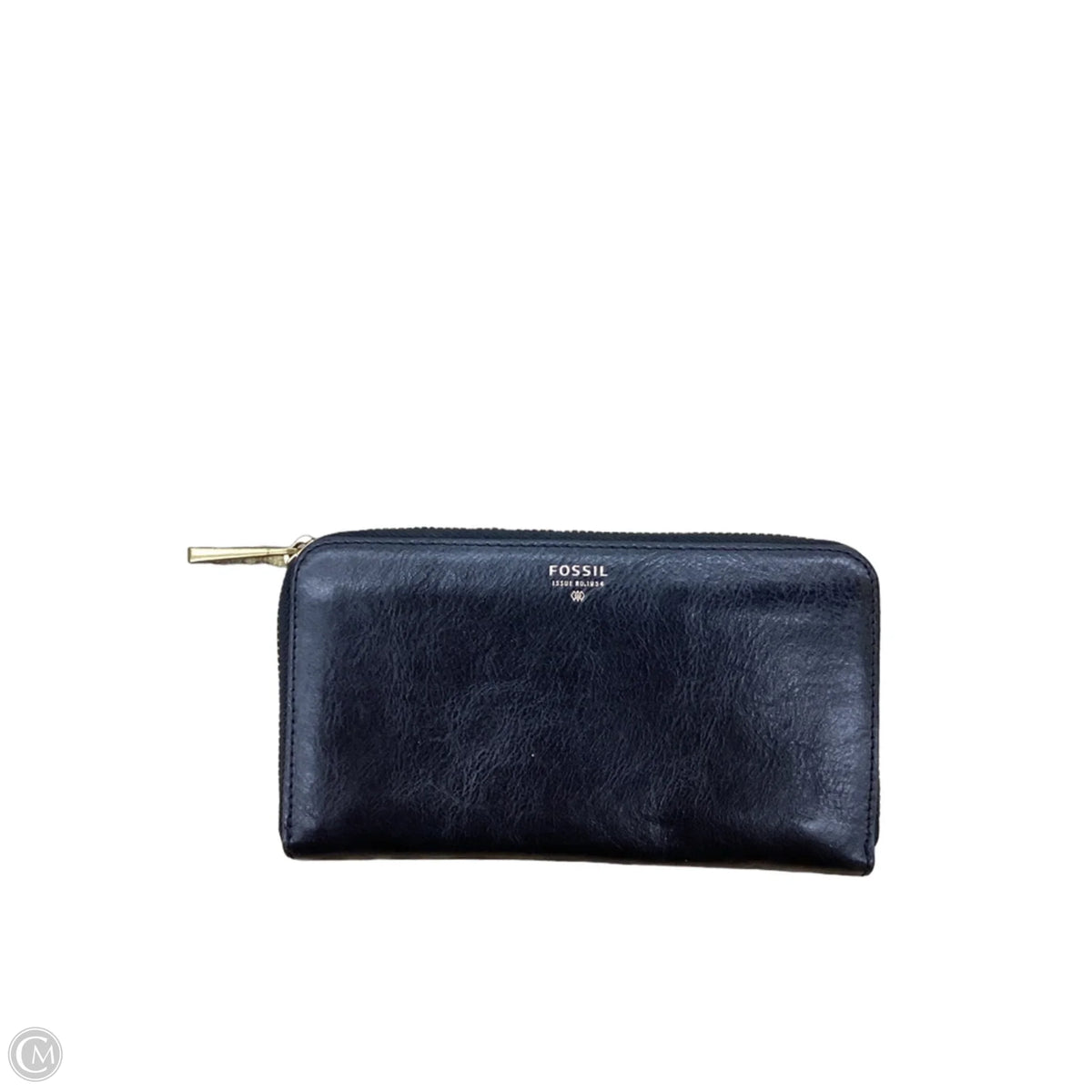 Wallet Leather By Fossil, Size: Medium