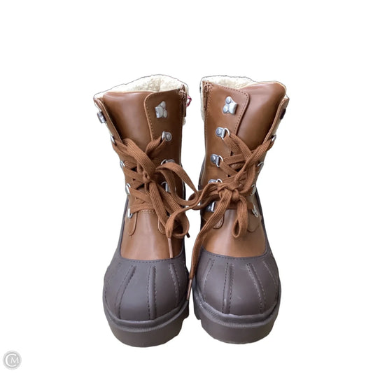 Boots Ankle Heels By Universal Thread In Brown, Size: 8