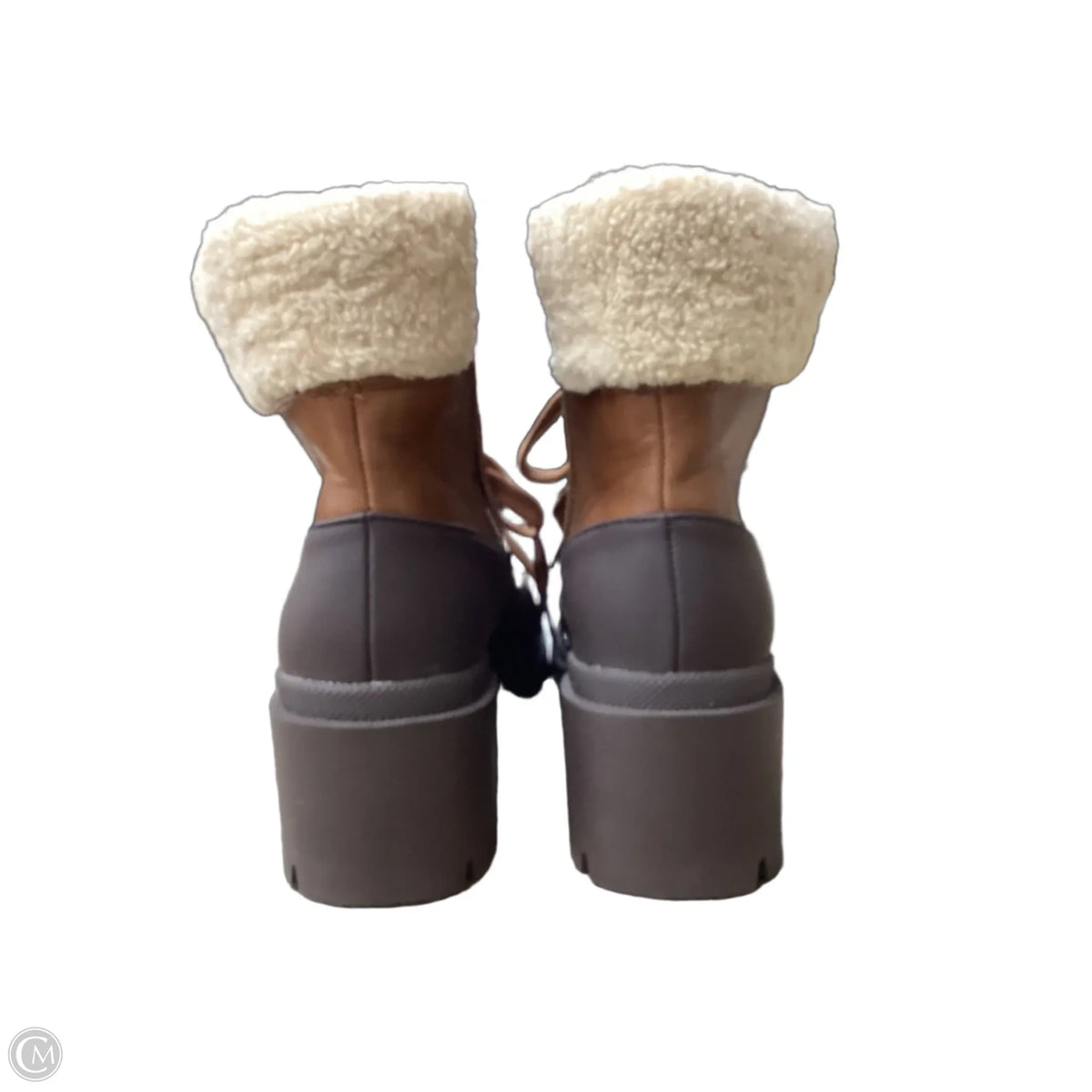 Boots Ankle Heels By Universal Thread In Brown, Size: 8