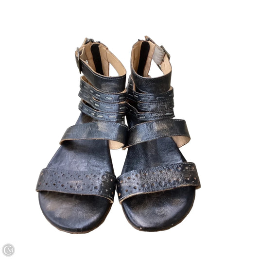 Sandals Flats By Bed Stu In Black & Brown, Size: 7