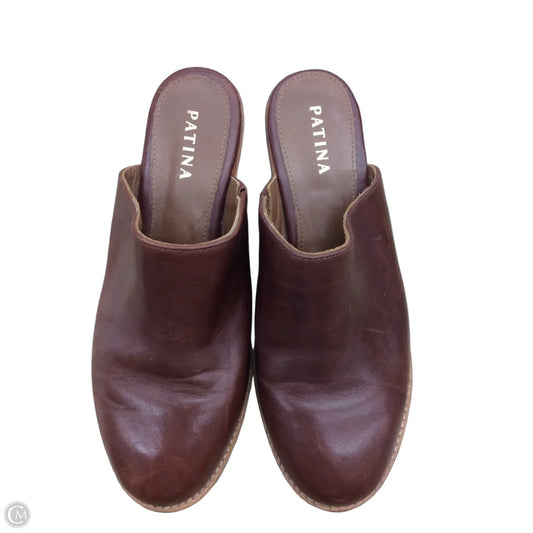 Shoes Heels Block By Clothes Mentor In Brown, Size: 7
