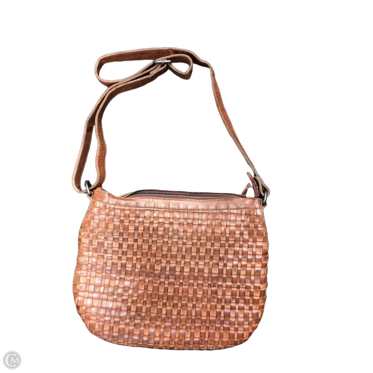 Handbag Leather By Clothes Mentor, Size: Medium