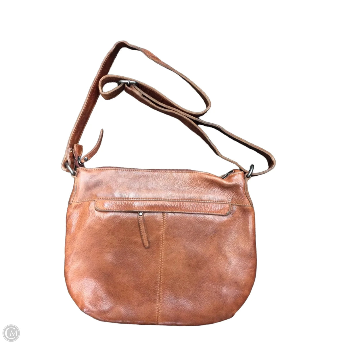 Handbag Leather By Clothes Mentor, Size: Medium