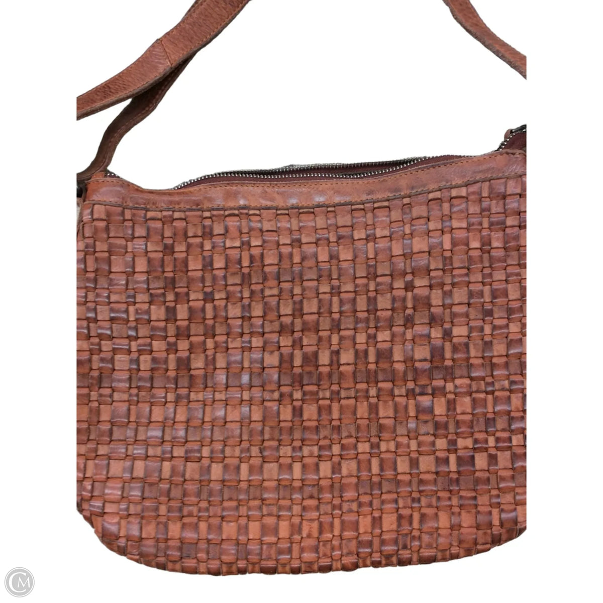 Handbag Leather By Clothes Mentor, Size: Medium