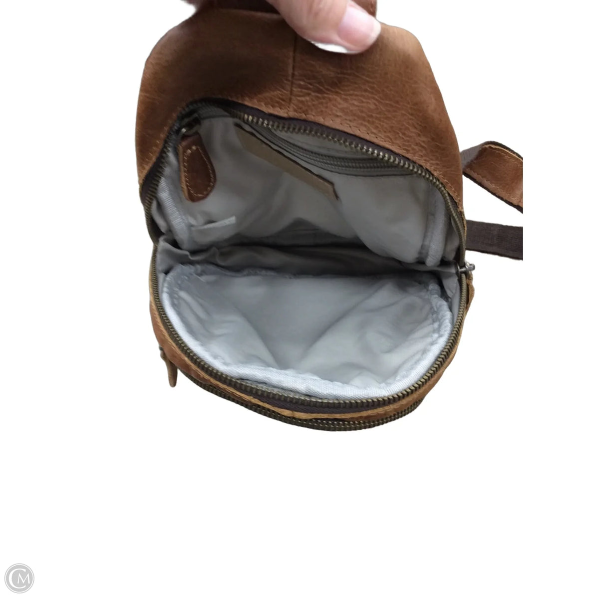 Crossbody Leather By Clothes Mentor, Size: Medium