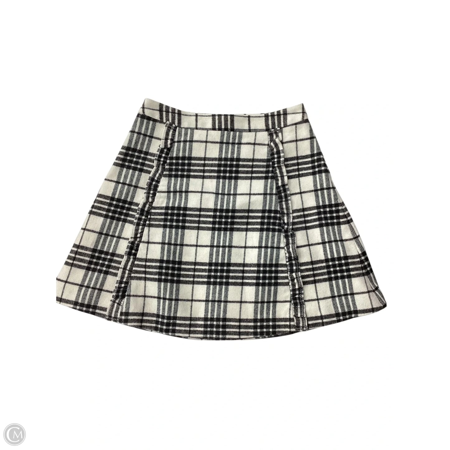 Skirt Mini & Short By Loft In Plaid Pattern, Size: 2