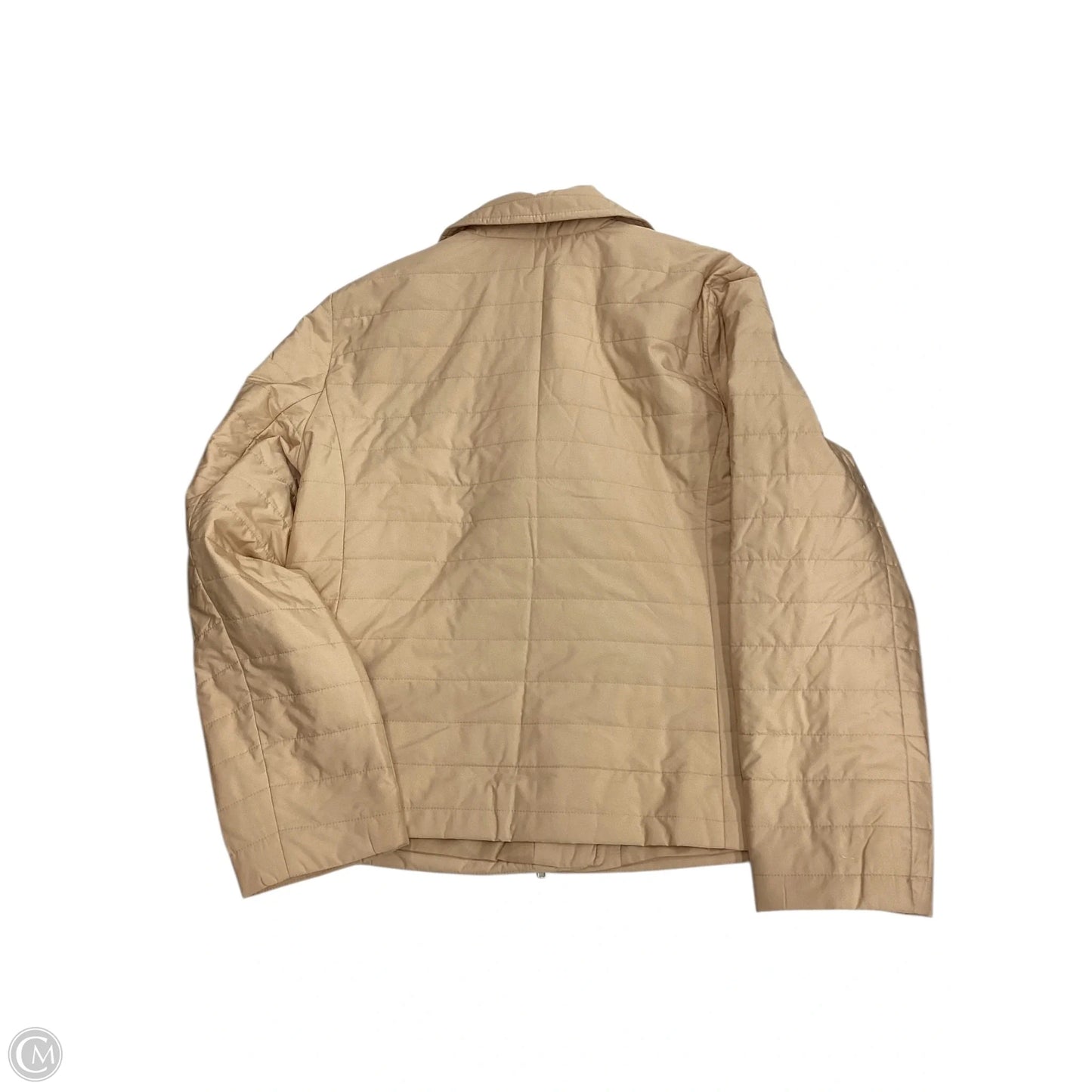 Jacket Puffer & Quilted By Talbots In Tan, Size: L