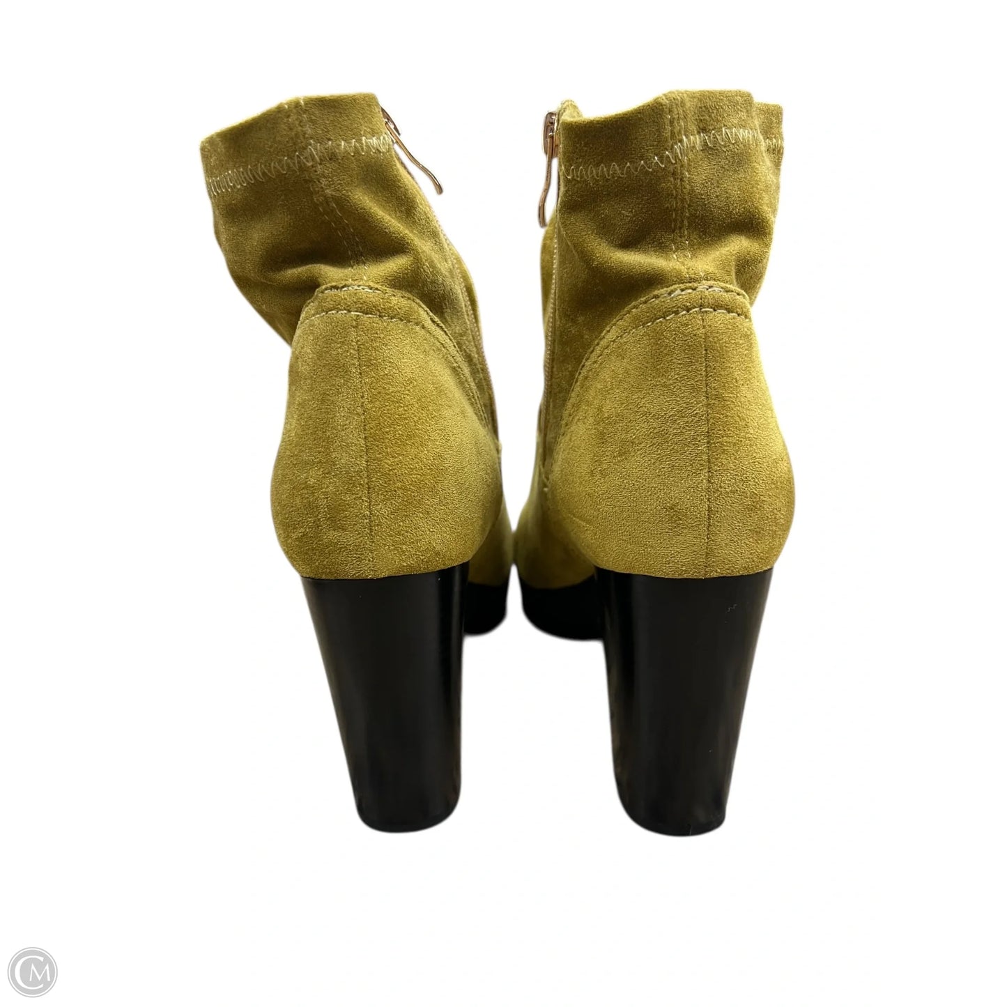 Boots Ankle Heels By Azalea Wang In Chartreuse, Size: 10