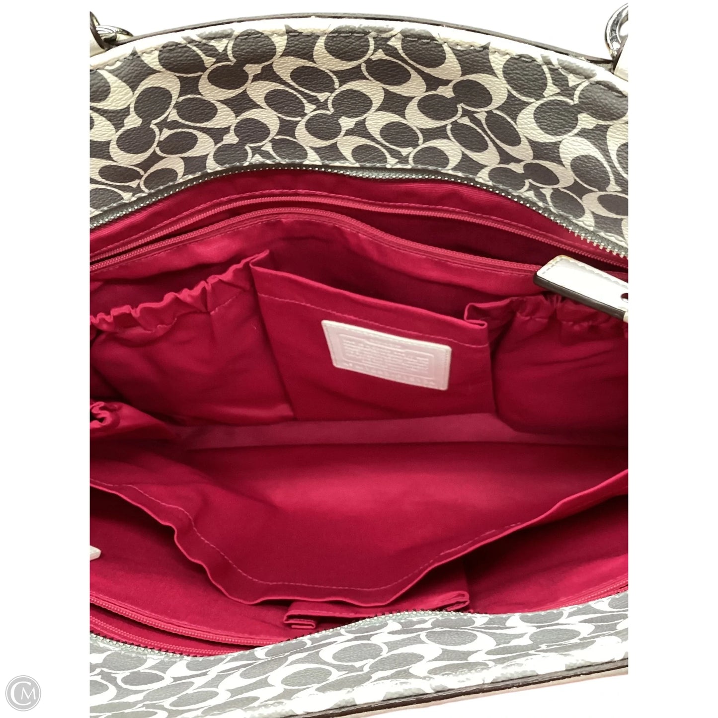 Diaper Bag Designer By Coach, Size: Medium