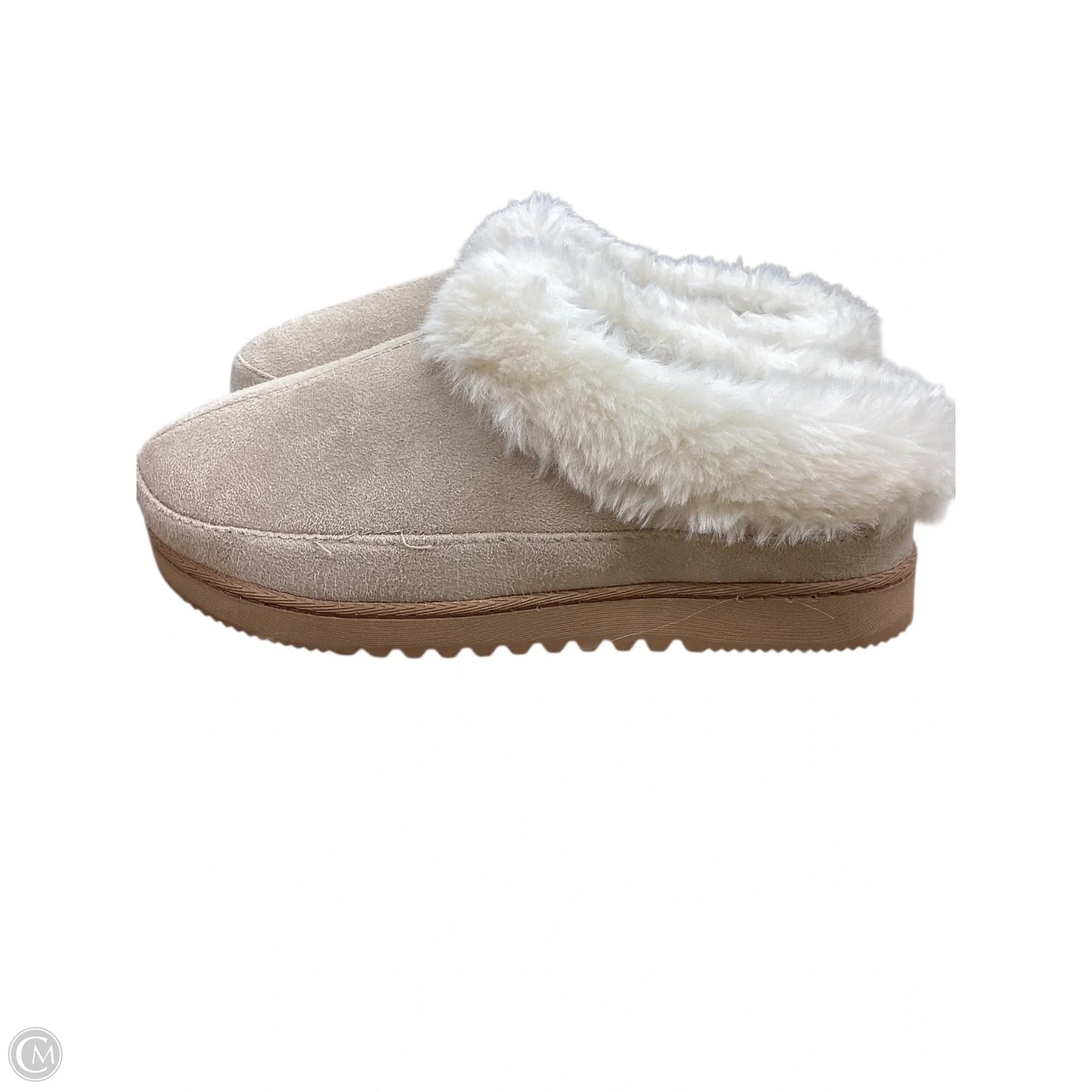 Slippers By Clothes Mentor In Beige, Size: 6