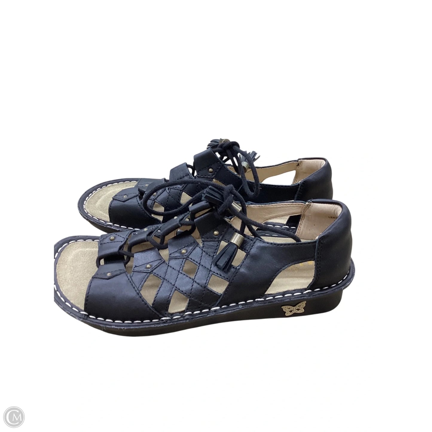 Sandals Flats By Alegria In Black, Size: 6