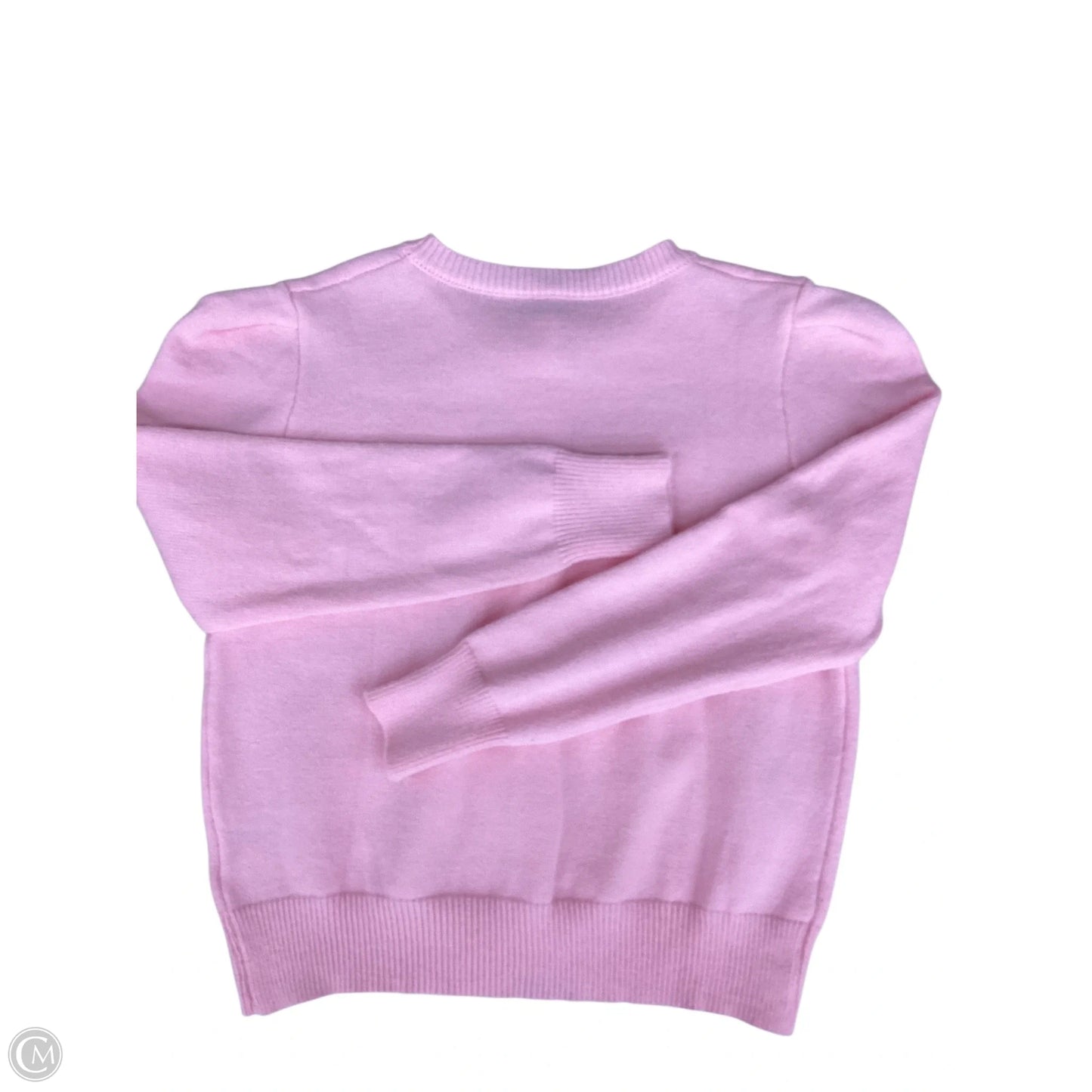 Sweater Cardigan By Clothes Mentor In Pink, Size: L
