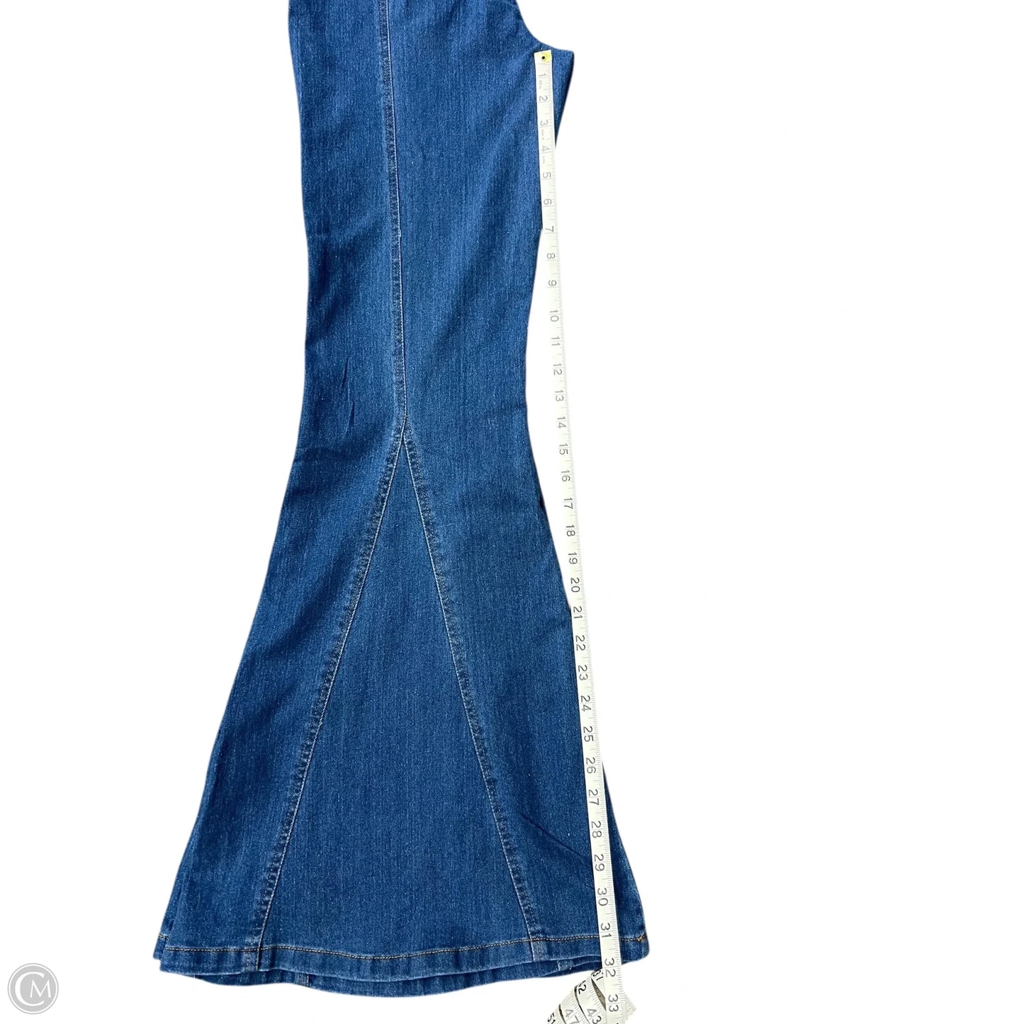 Jumpsuit By Fashion Nova In Blue Denim, Size: M