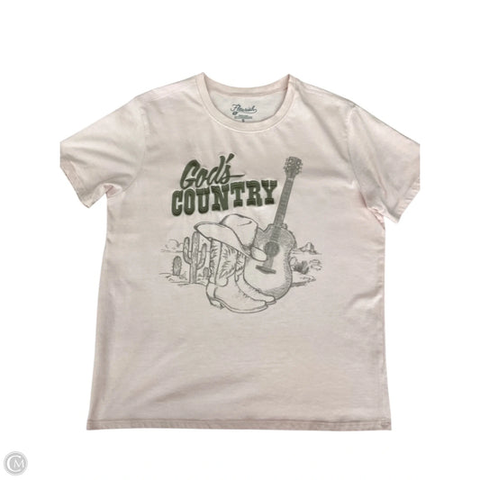 Top Short Sleeve Basic By Clothes Mentor In Pink, Size: S