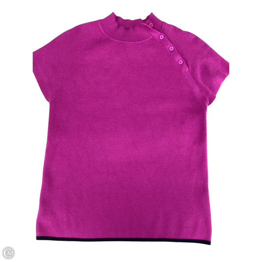 Sweater Short Sleeve By Maeve In Pink, Size: L