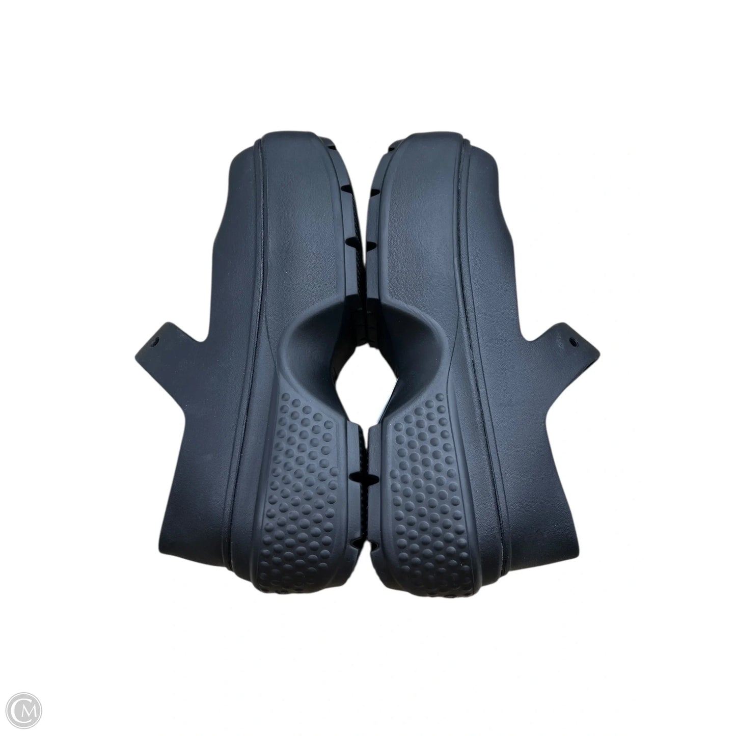 Shoes Heels Platform By Crocs In Black, Size: 9