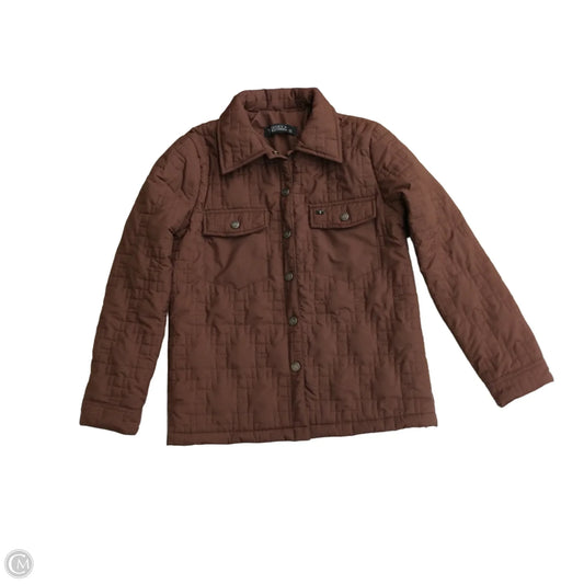 Jacket Puffer & Quilted By Lucky & Blessed In Bronze, Size: S