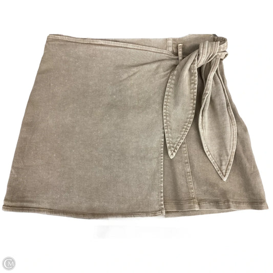 Skirt Mini & Short By Mustard Seed In Tan, Size: S