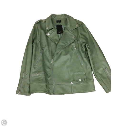 Jacket Moto By Fate In Green, Size: S