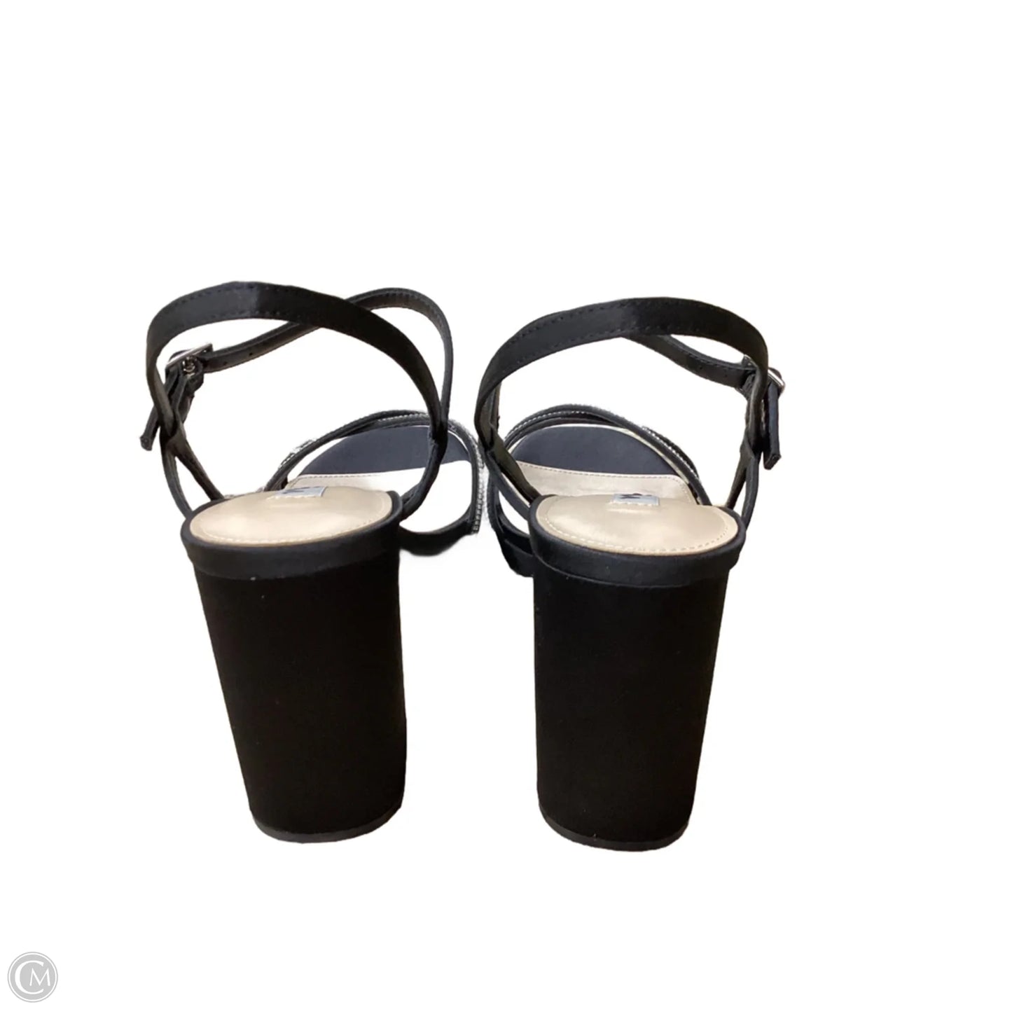 Sandals Heels Block By Nina In Black, Size: 9