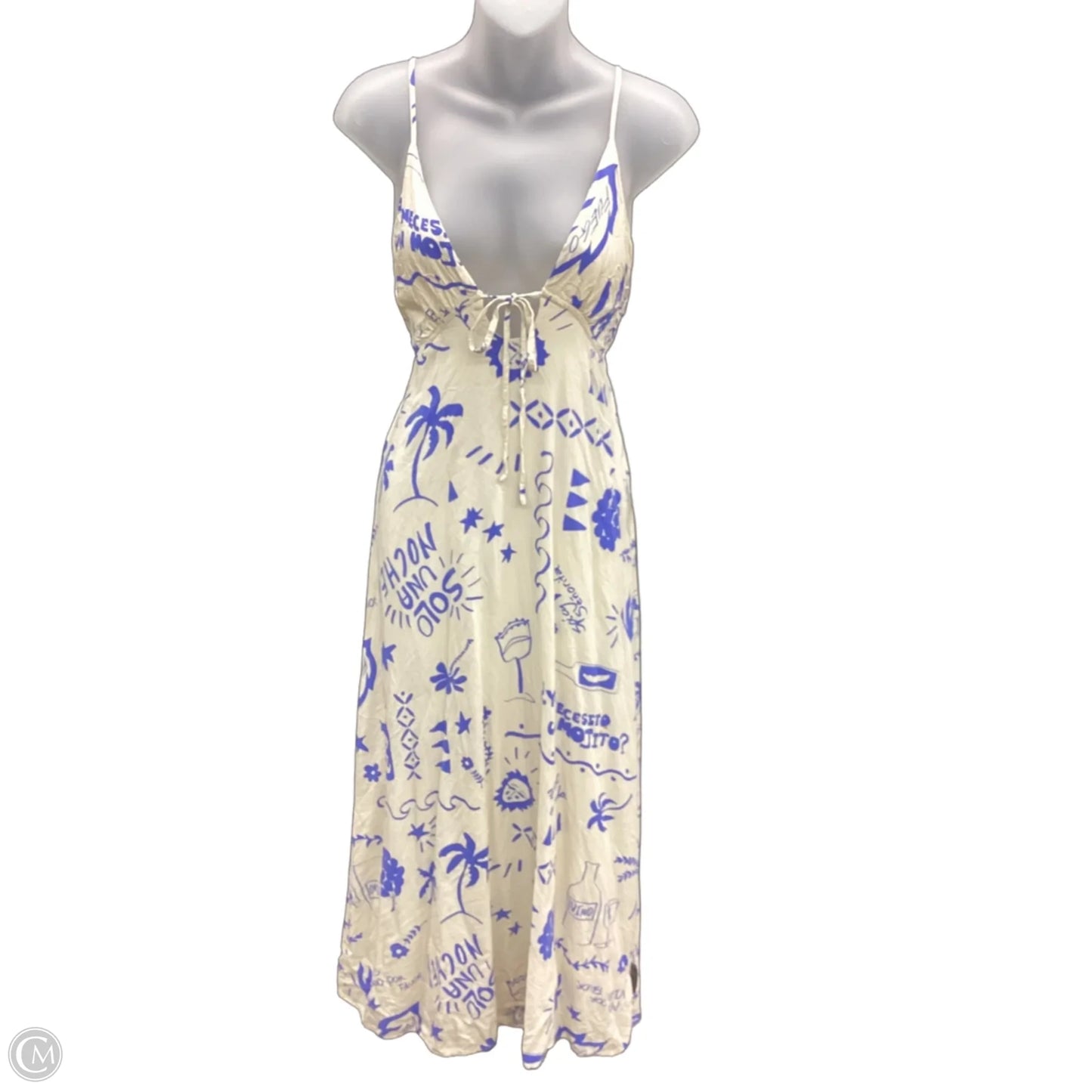 Dress Casual Maxi By Clothes Mentor In Blue, Size: L