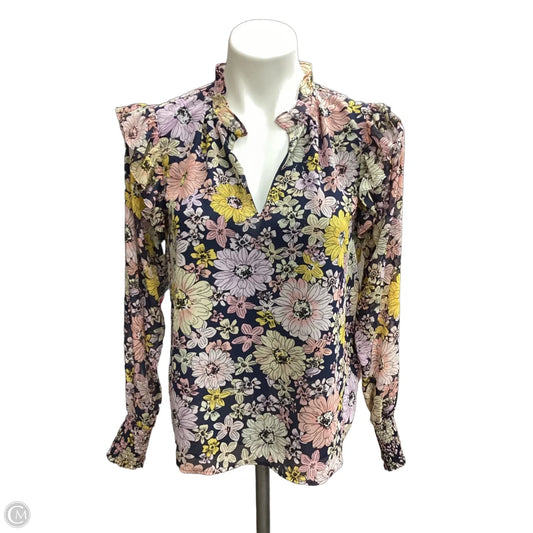 Blouse Long Sleeve By Philosophy In Multi-colored, Size: S