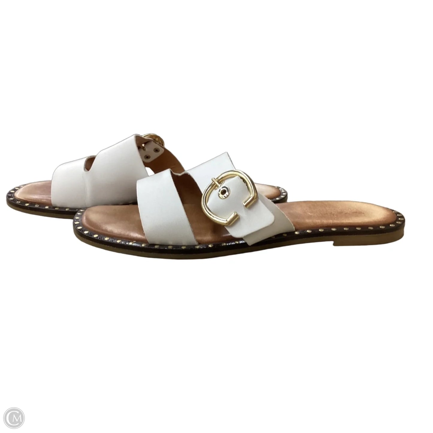 Sandals Flats By Coach And Four In White, Size: 8