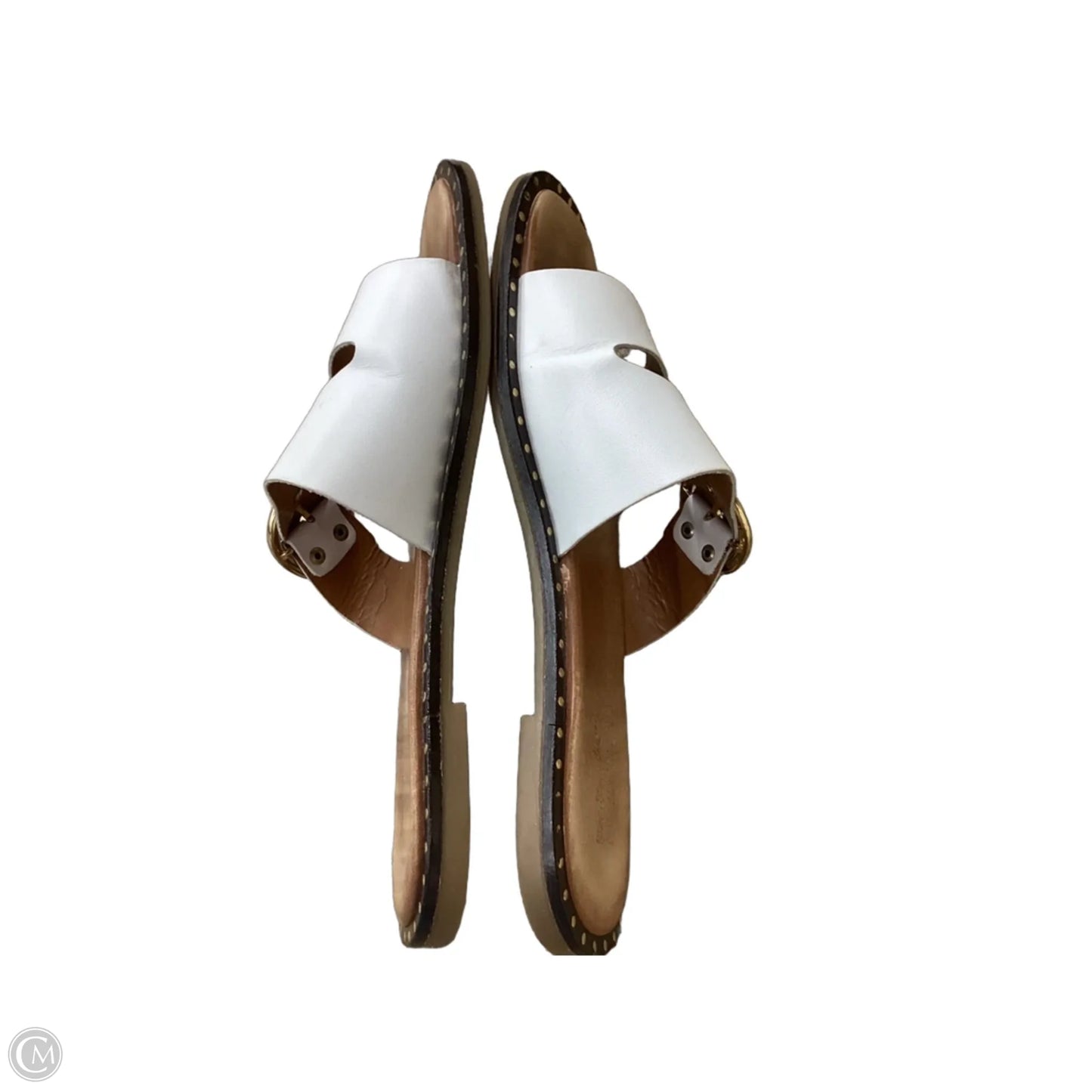 Sandals Flats By Coach And Four In White, Size: 8