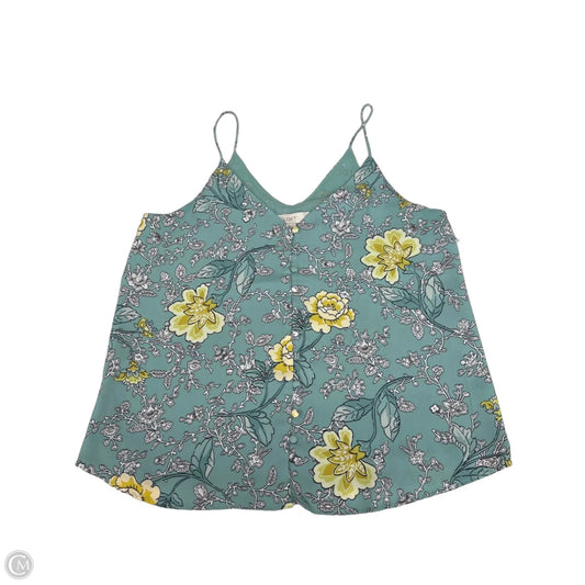 Blouse Sleeveless By Loft In Floral Print, Size: S