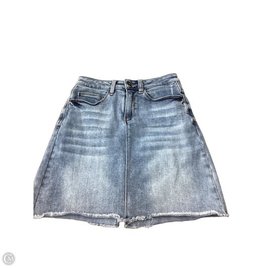 Skirt Mini & Short By A Loves A In Blue Denim, Size: 2